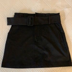Zara Black Paperbag Skirt Size M